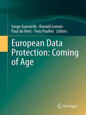 cover image of European Data Protection